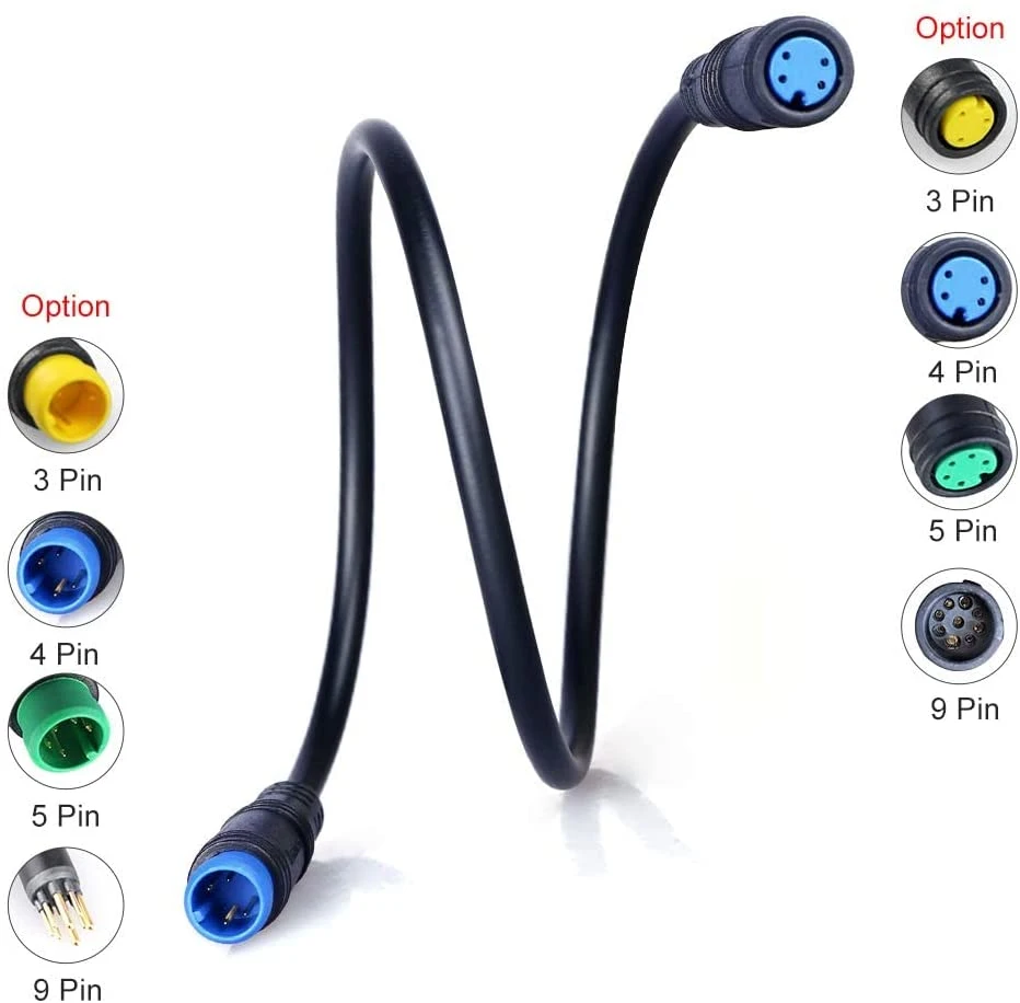 Julet 2/3/4/5/6/7pin Waterproof Cable Connector for Ebrake Display Wire Ebike Electric Cables